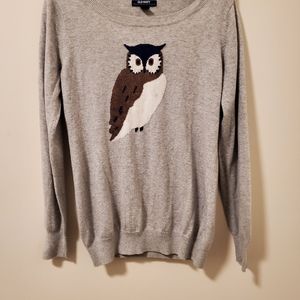 Old Navy, Owl Sweater, M